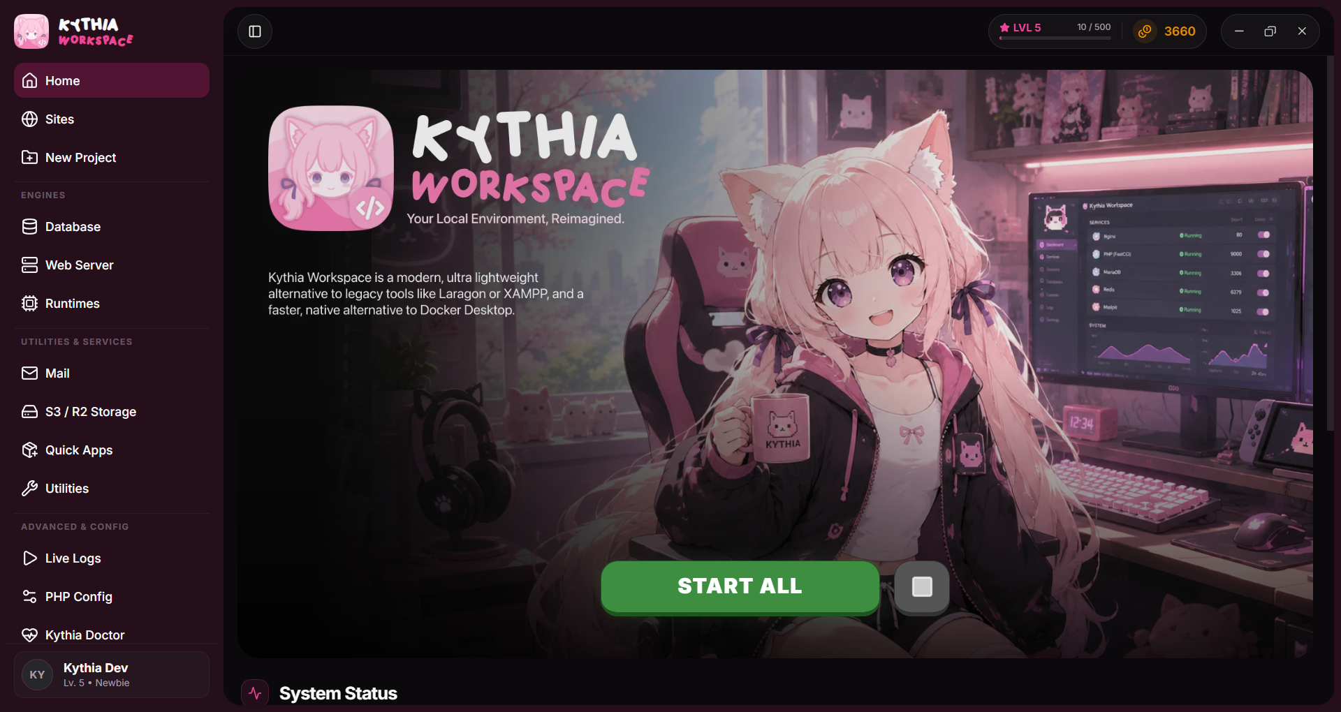 Kythia Workspace Preview